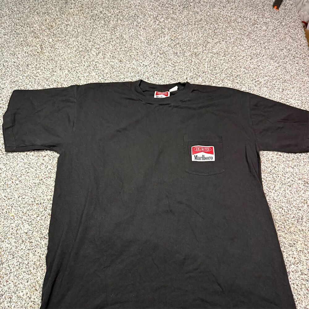 Vintage 90s Marlboro Train Graphic T-Shirt Men's Big 1X Multicolor